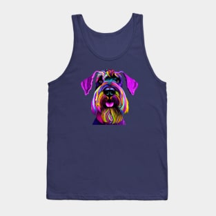 Giant Schnauzer Colorful Art Print Tank Top